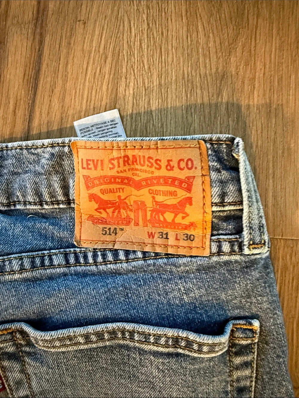 Levi's Men's Blue Straight-Leg Denim Jeans